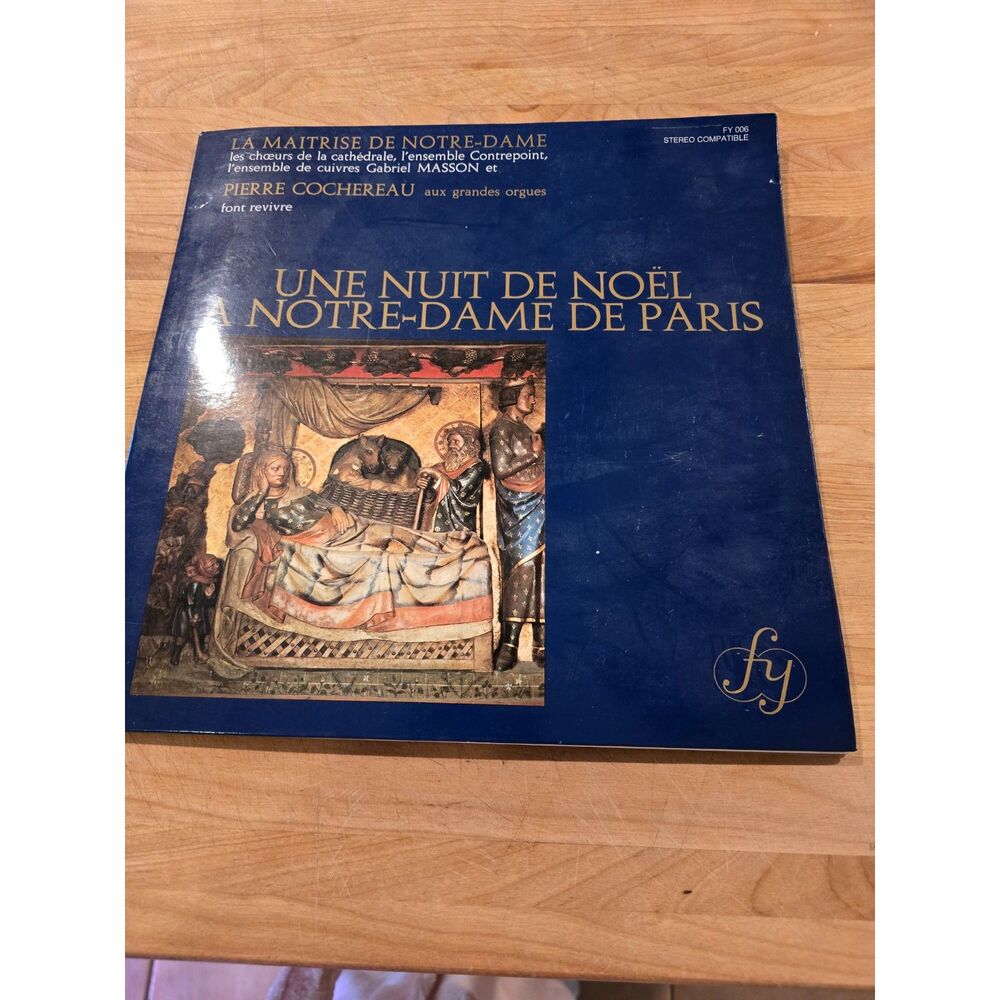 1973 LP Vinyl Une Nuit de Noel a Notre-Dame de Paris Christmas Songs Cochereau